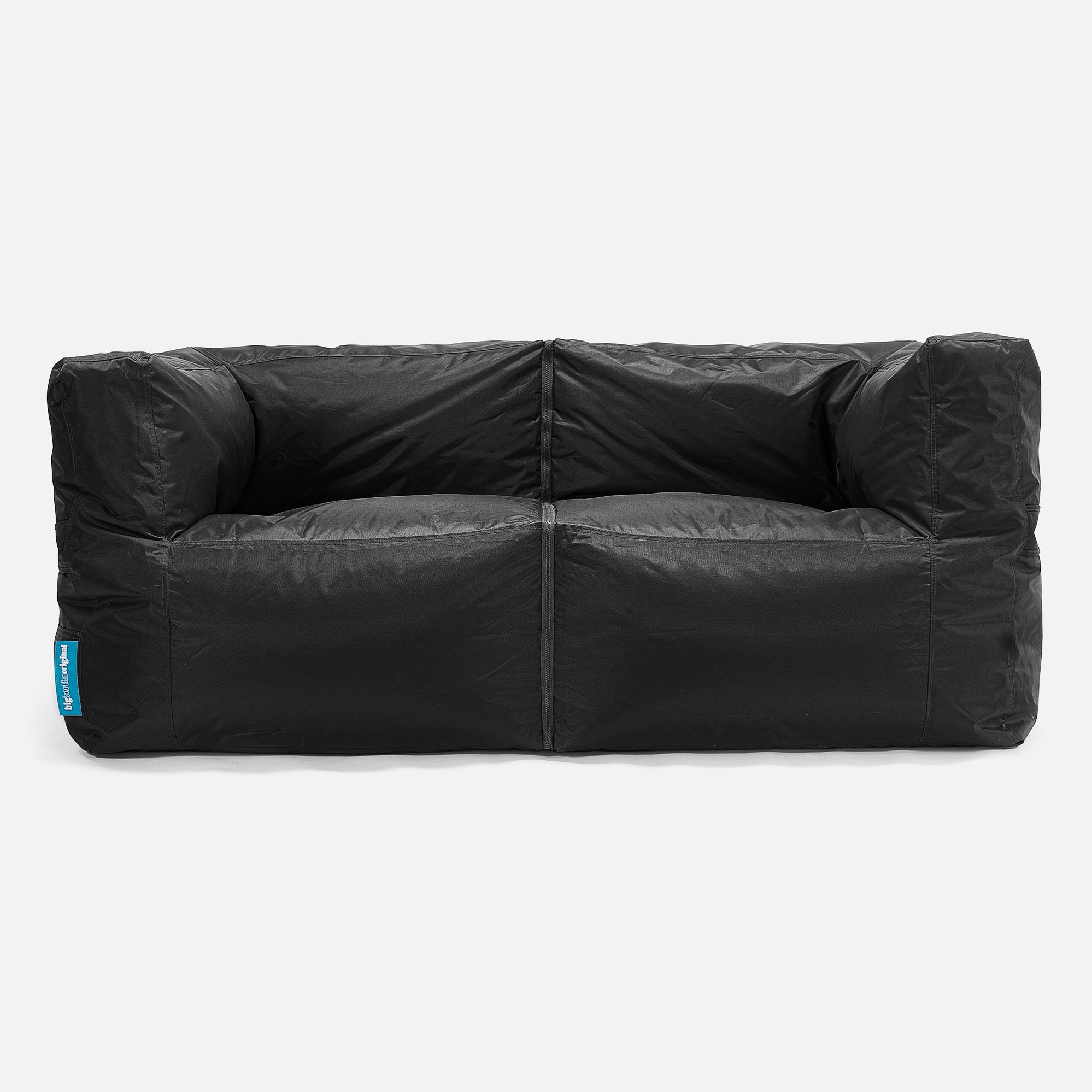 Big Bertha Original 3 Seater Bean Bag Sofa Outdoor Zips Together Black