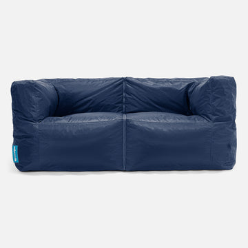 2 Seater Modular Sofa Outdoor Bean Bag - SmartCanvas™ Navy Blue 01