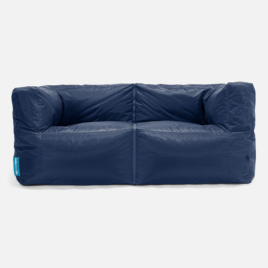 2 Seater Modular Sofa Outdoor Bean Bag - SmartCanvas™ Navy Blue 01
