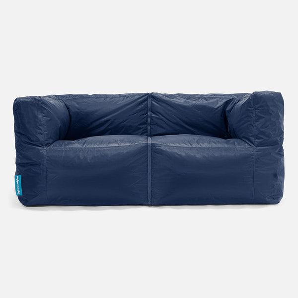 2 Seater Modular Sofa Outdoor Bean Bag - SmartCanvas™ Navy Blue 01