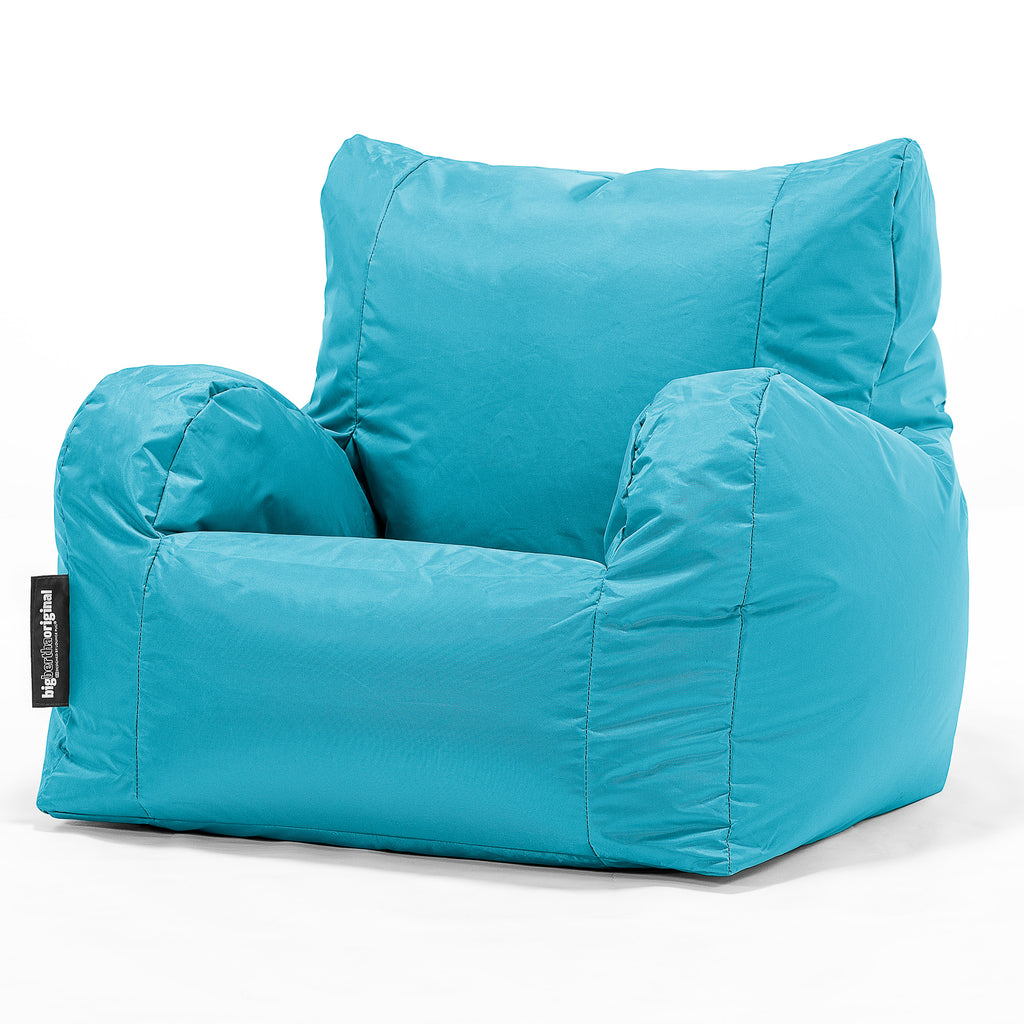 Garden Bean Bag Armchair - SmartCanvas™ Aqua Blue 01