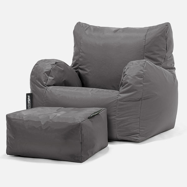 Garden Bean Bag Armchair - SmartCanvas™ Graphite Grey 01