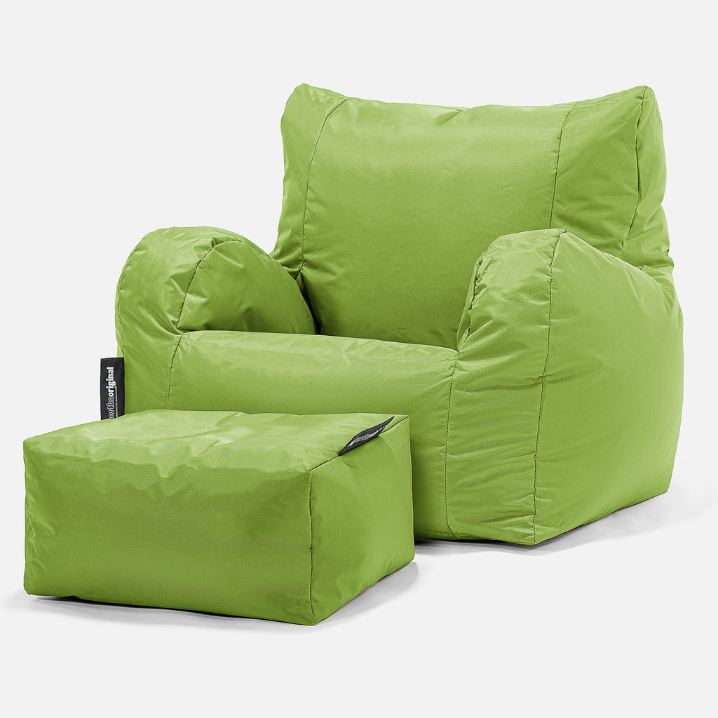 Garden Bean Bag Armchair - SmartCanvas™ Lime Green 02