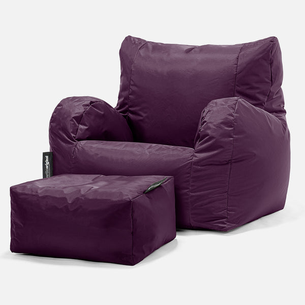 Garden Bean Bag Armchair - SmartCanvas™ Purple 01
