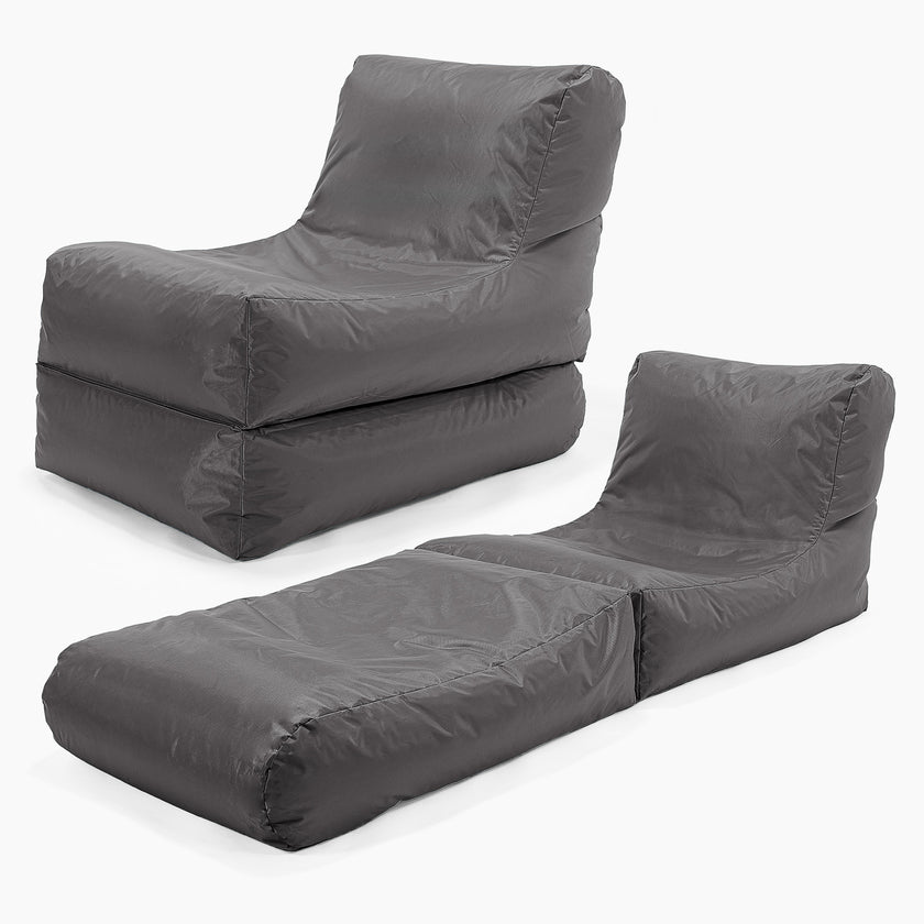 Folding bean bag outlet chair