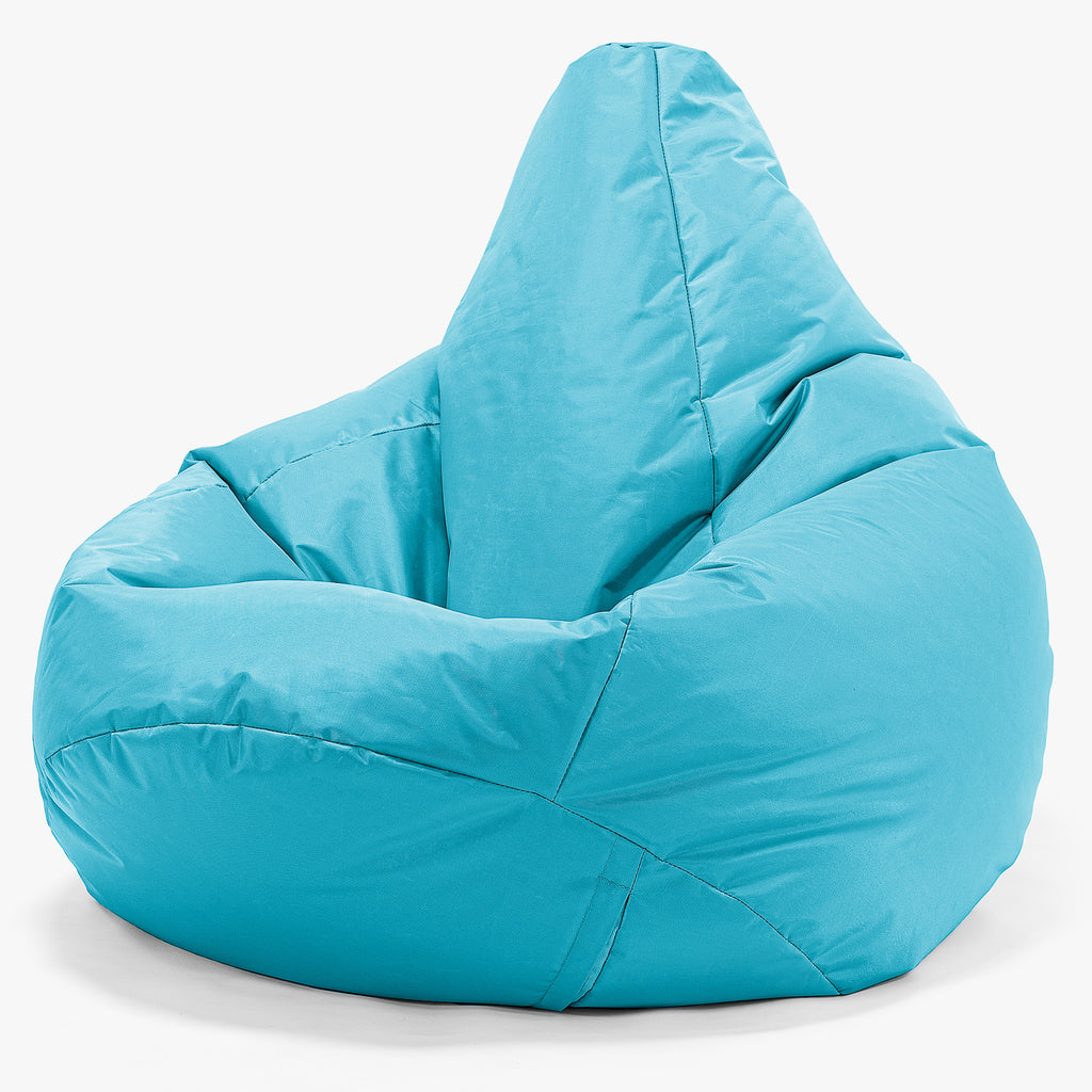 Outdoor Highback Bean Bag Chair - SmartCanvas™ Aqua Blue 02