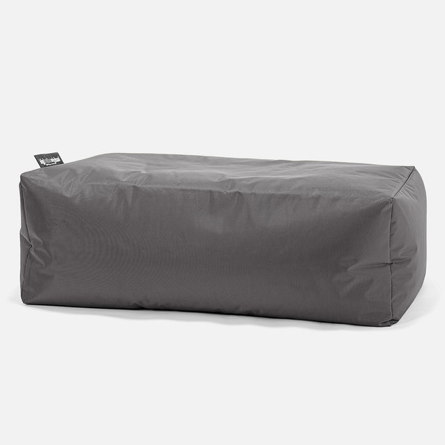 Outdoor Large Footstool - SmartCanvas™ Graphite Grey 01