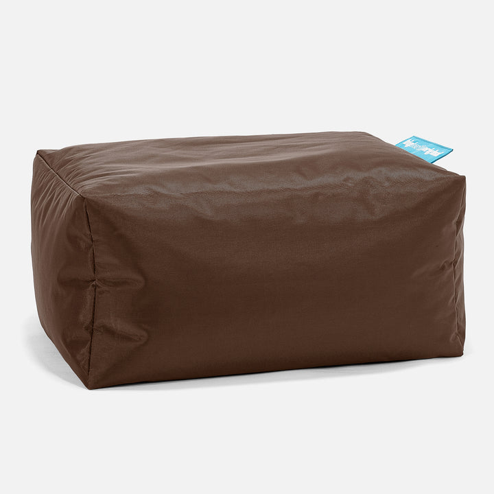 Outdoor Small Footstool - SmartCanvas™ Brown 01