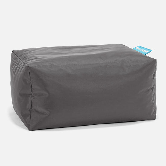 Outdoor Small Footstool - SmartCanvas™ Graphite Grey 01