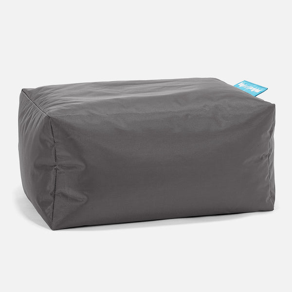 Outdoor Small Footstool - SmartCanvas™ Graphite Grey 01