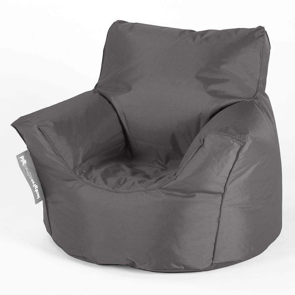 Wipe Clean Toddlers' Armchair 1-3 yr Bean Bag - SmartCanvas™ Graphite Grey 01