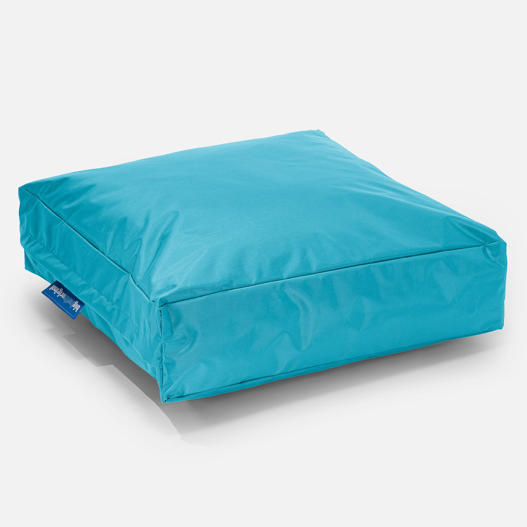 Outdoor Large Floor Cushion - SmartCanvas™ Aqua Blue 01
