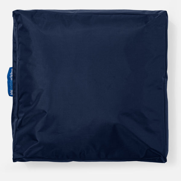 Outdoor Large Floor Cushion - SmartCanvas™ Navy Blue Fabric Close-up Image