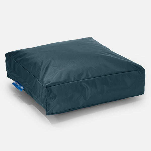 Outdoor Large Floor Cushion - SmartCanvas™ Petrol Blue 01