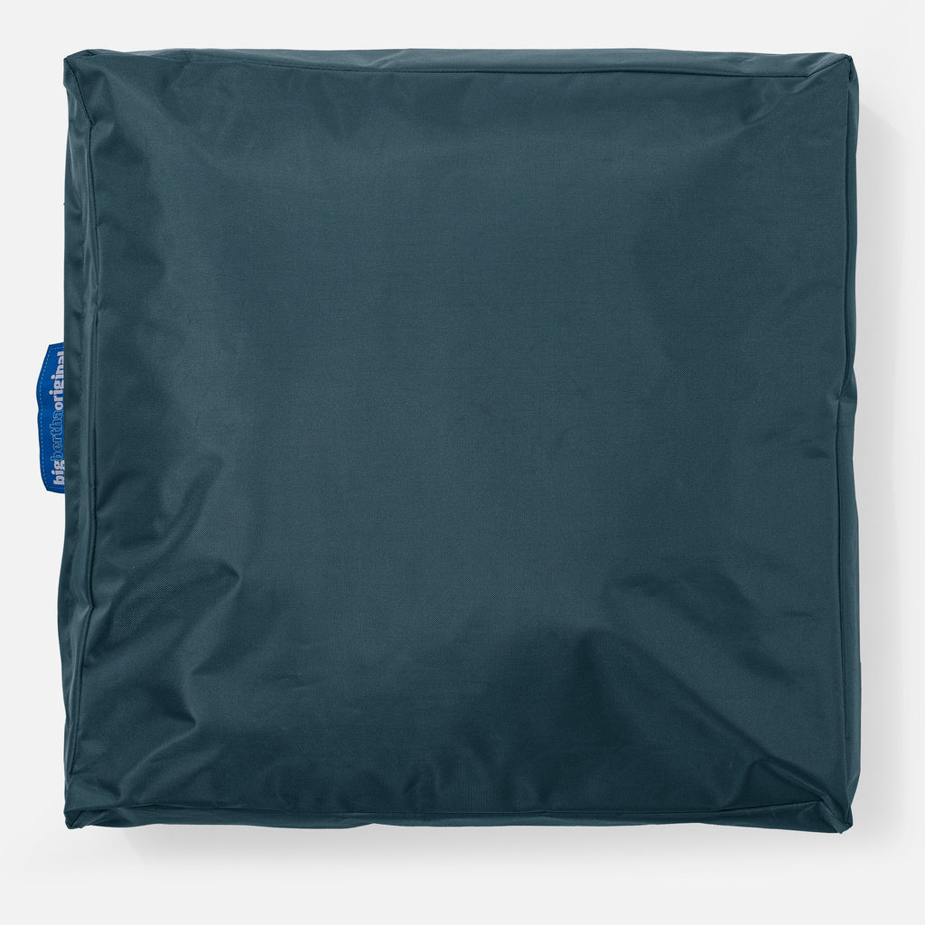 Outdoor Large Floor Cushion - SmartCanvas™ Petrol Blue 03