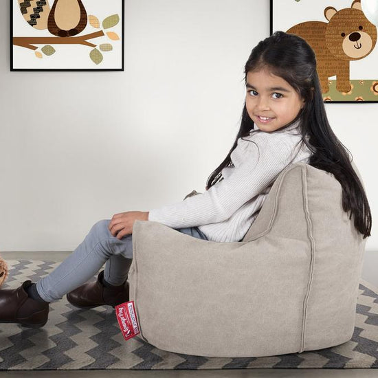 Toddlers' Armchair 1-3 yr Bean Bag - Canvas Pewter 02