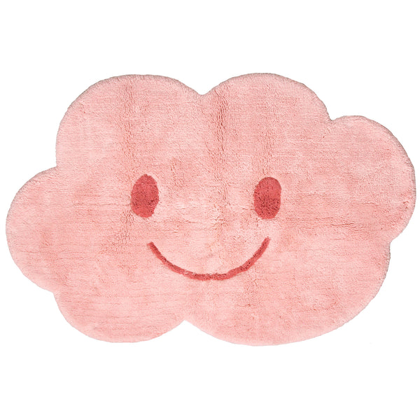 Children's Pink Cloud Smile Rug 01