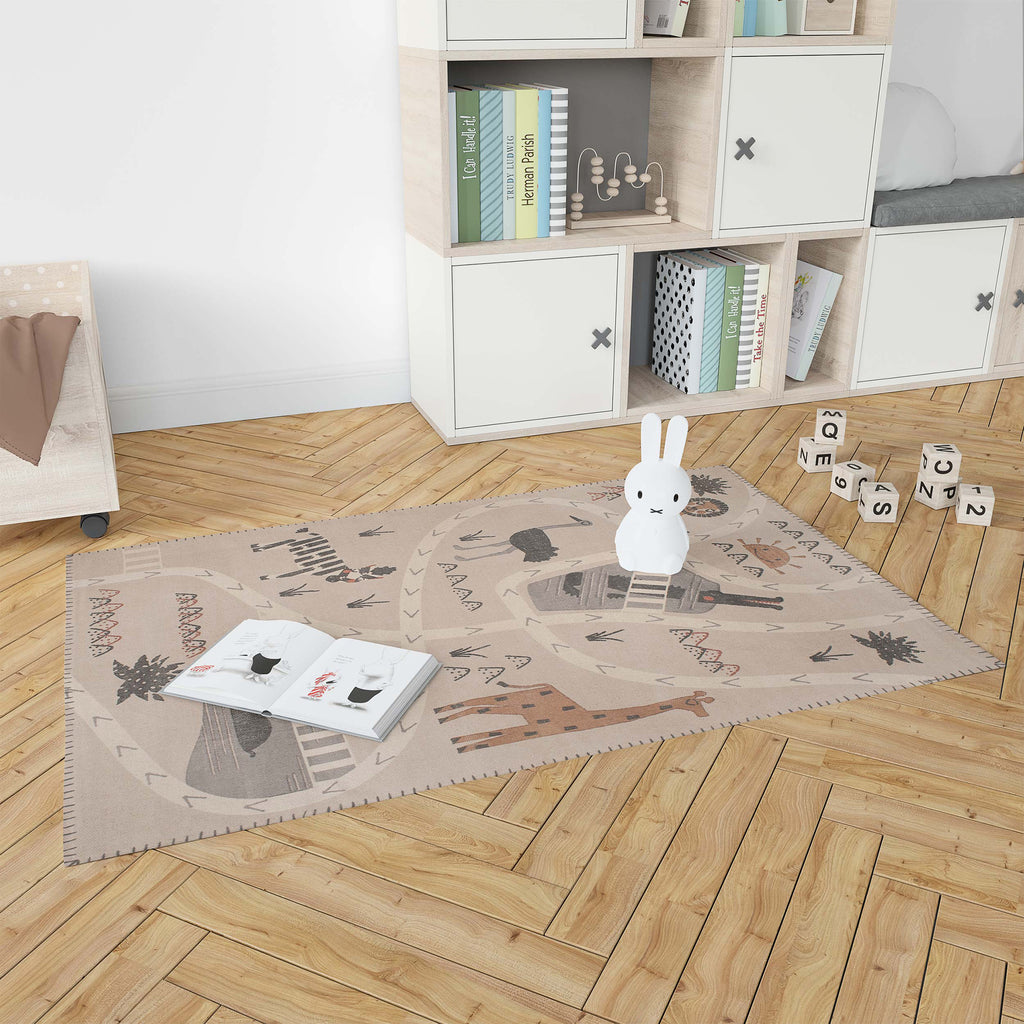 Children's Safari Print Rug 03