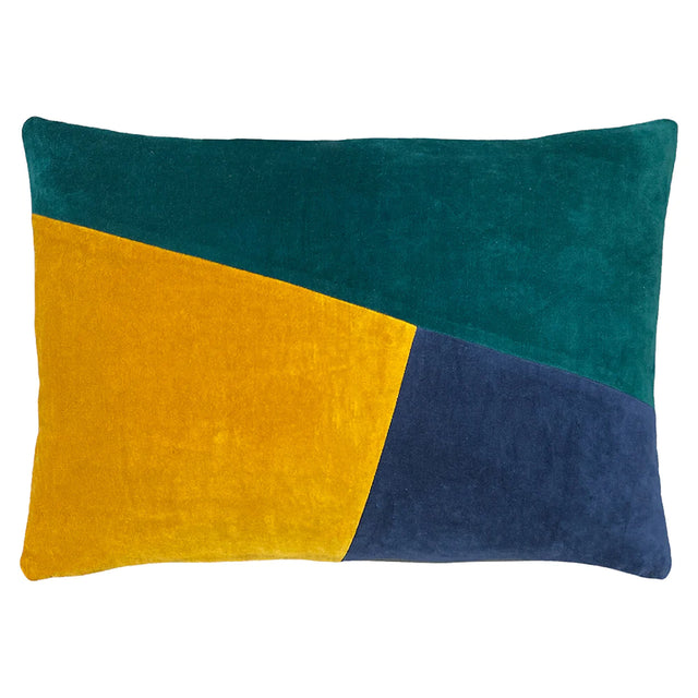 Rectangular Scatter Cushion Cover 40 x 60cm - Colourblock Velvet 01