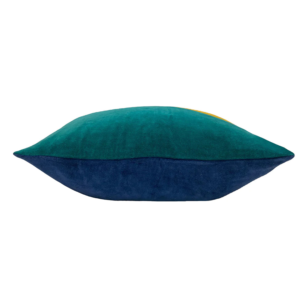 Rectangular Scatter Cushion Cover 40 x 60cm - Colourblock Velvet 03
