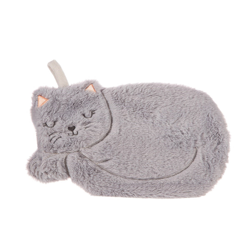 Grey Cat Hot Water Bottle 01