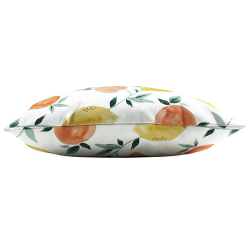 Outdoor Scatter Cushion Cover 43 x 43cm - Fruit Print White 02