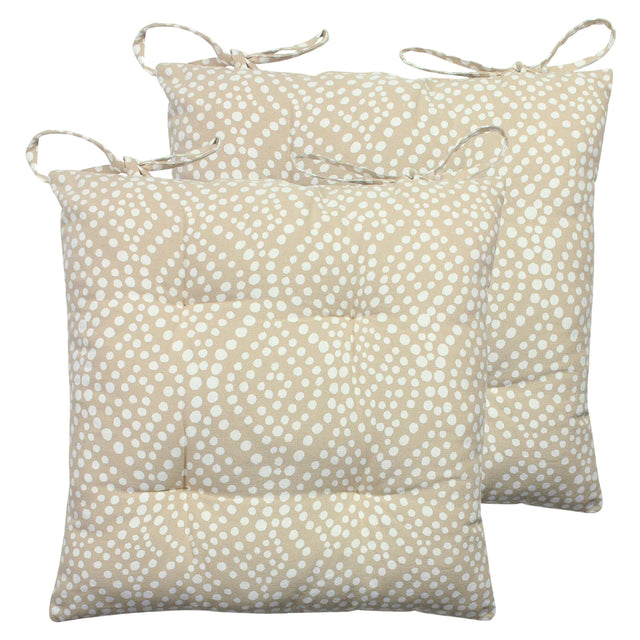 Twin Pack of Seat Pads 43 x 43cm - Geometric Print 01
