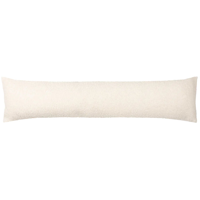 Draught Excluder Cushion - Teddy Fleece Ivory 01