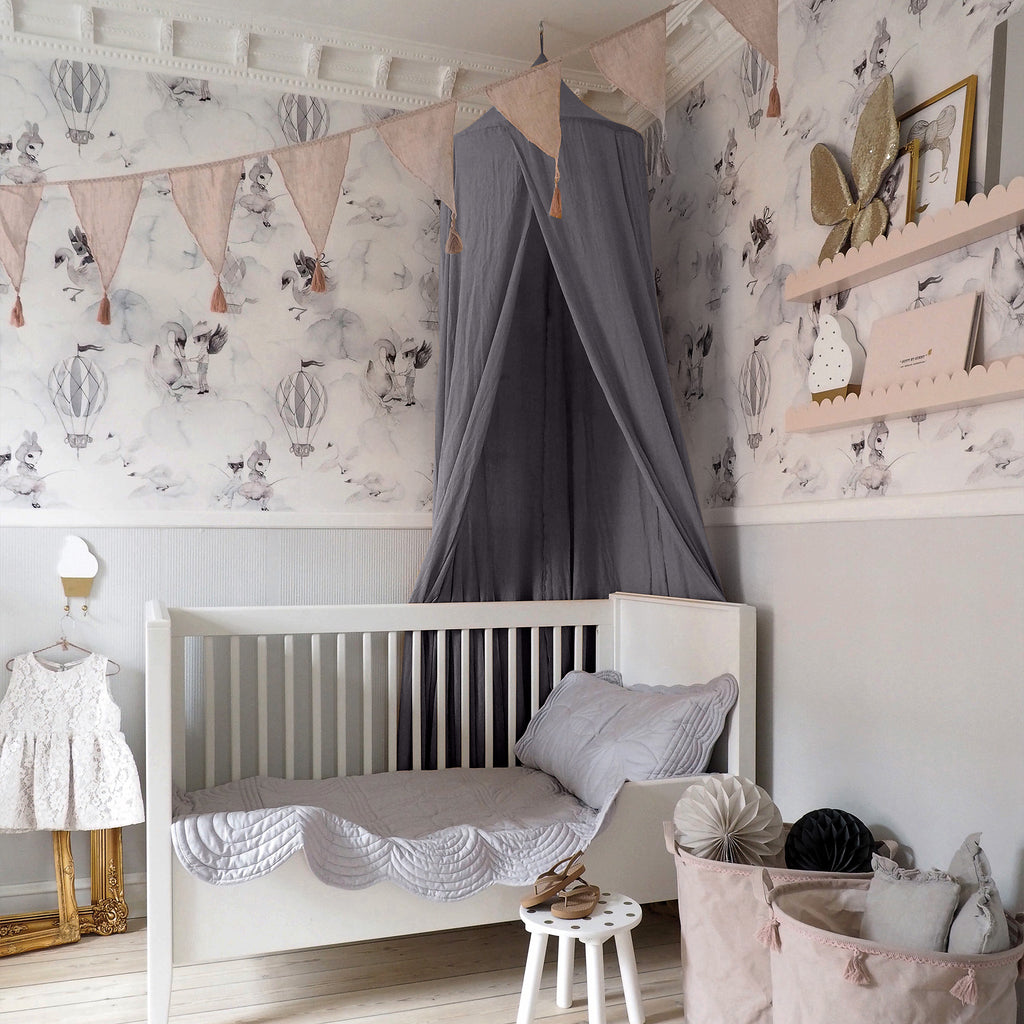 Grey canopy nursery discount