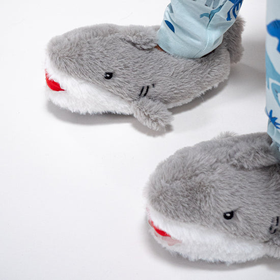 Novelty shark slippers on sale