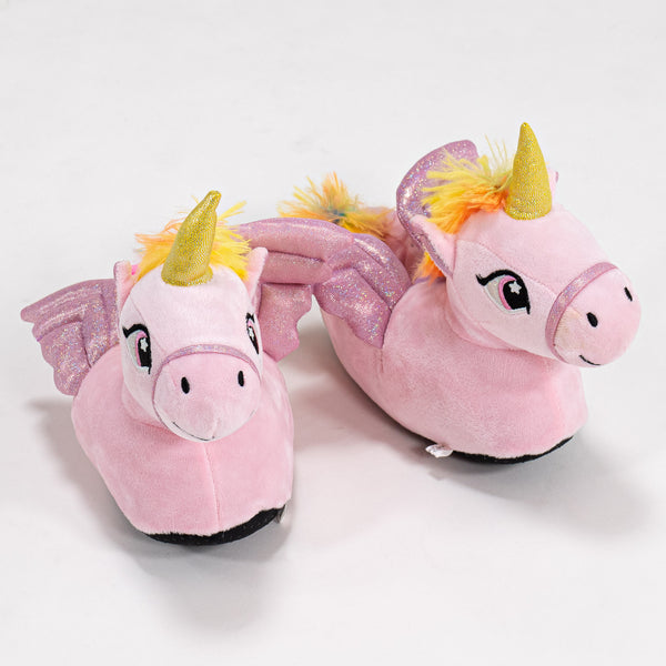 Children's Pink Unicorn Slippers 01
