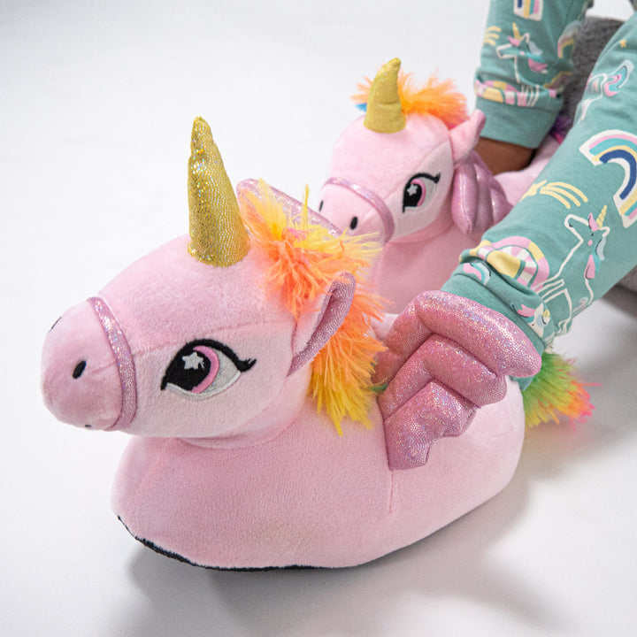 Girls size 1 unicorn slippers discount
