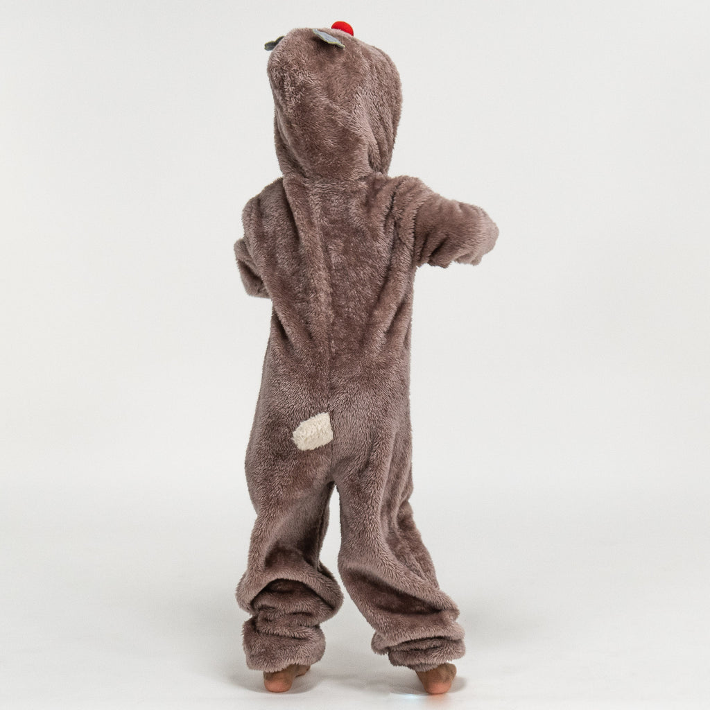 Children's Reindeer Fleece Onesie 02
