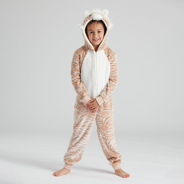 Children's Tiger Fleece Onesie 01