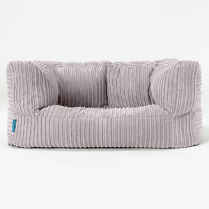 Albert Kids Sofa Bean Bag 2-6 yr - Cord Silver Grey