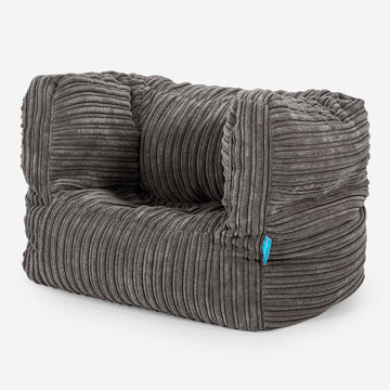 Albert Children's Bean Bag Armchair for Toddlers 1-3 yr - Cord Graphite Grey 02