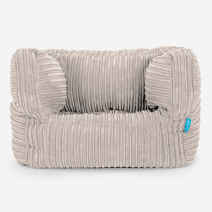 Albert Children's Bean Bag Armchair for Toddlers 1-3 yr - Cord Ivory 01