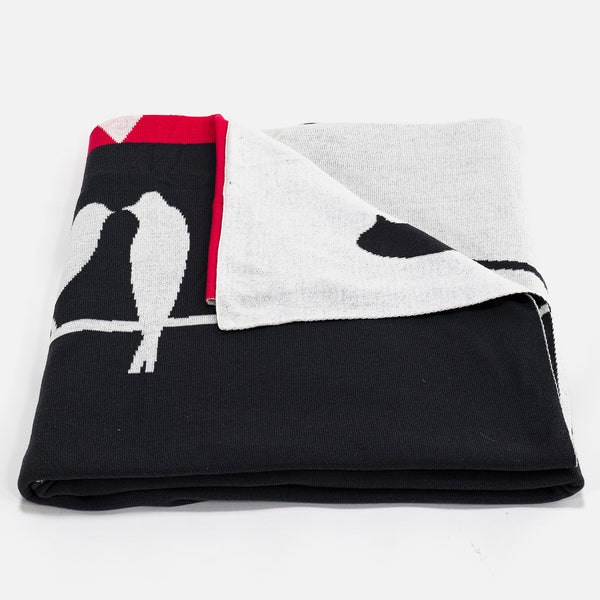 Throw / Blanket - 100% Cotton Bird 01