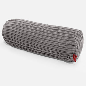 Bolster Scatter Cushion Cover 20 x 55cm - Cord Graphite Grey