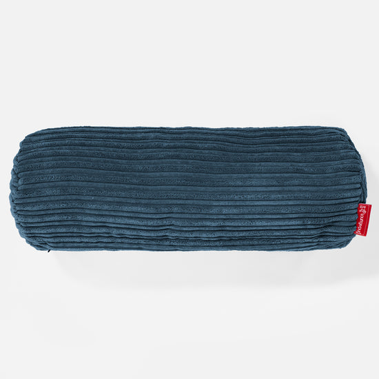 Bolster Scatter Cushion 20 x 55cm - Cord Navy Blue 02