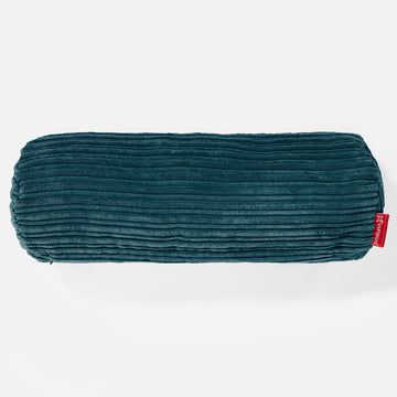 Bolster Scatter Cushion 20 x 55cm - Cord Teal Blue 02