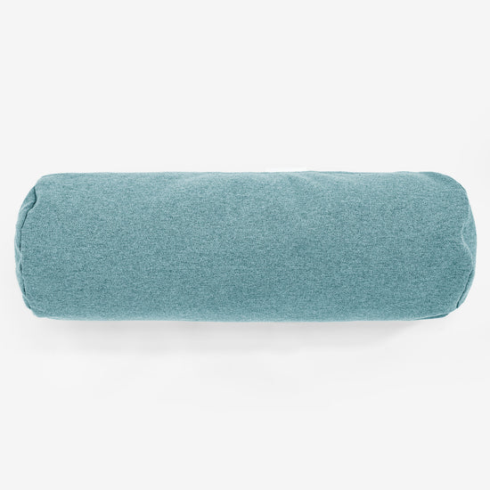 Bolster Scatter Cushion 20 x 55cm - Interalli Wool Aqua 02