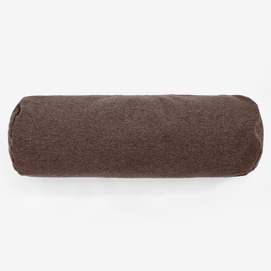 Bolster Scatter Cushion 20 x 55cm - Interalli Wool Brown 02