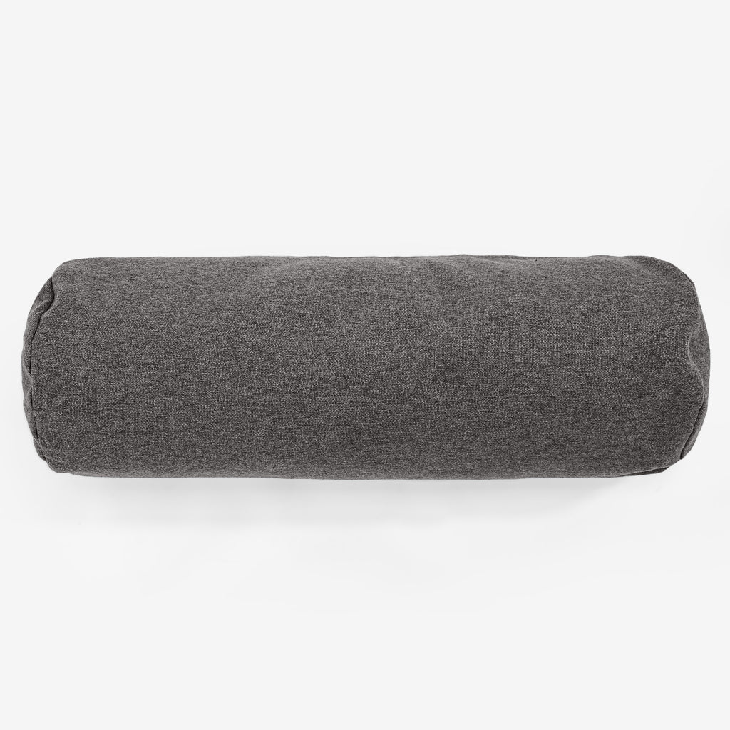 Bolster Scatter Cushion 20 x 55cm - Interalli Wool Grey 02