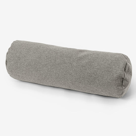Bolster Scatter Cushion 20 x 55cm - Interalli Wool Silver 01