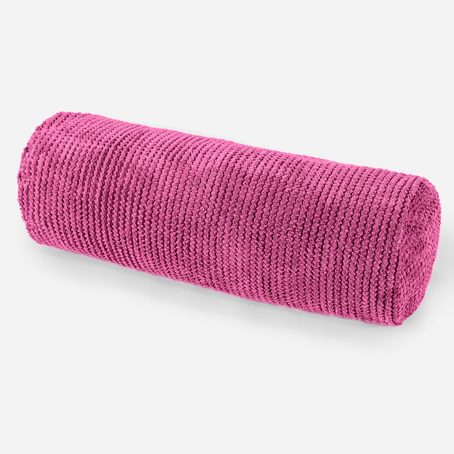 Bolster Scatter Cushion 20 x 55cm - Pom Pom Pink 01