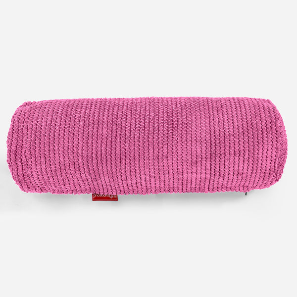 Bolster Scatter Cushion 20 x 55cm - Pom Pom Pink 01