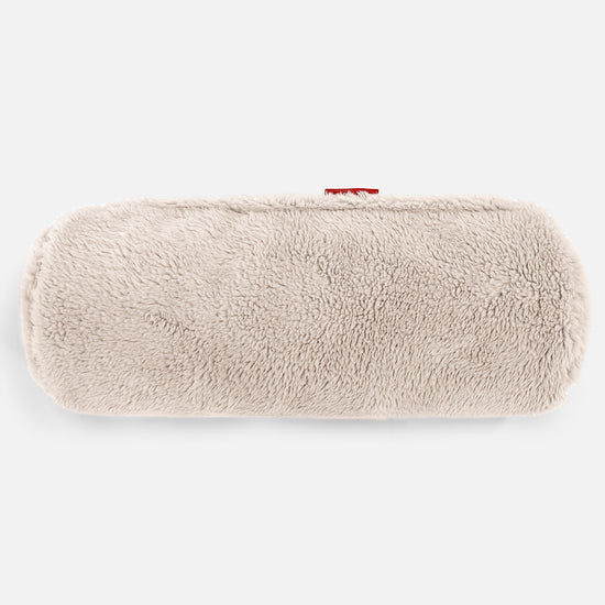 Bolster Scatter Cushion 20 x 55cm - Teddy Faux Fur Mink 02