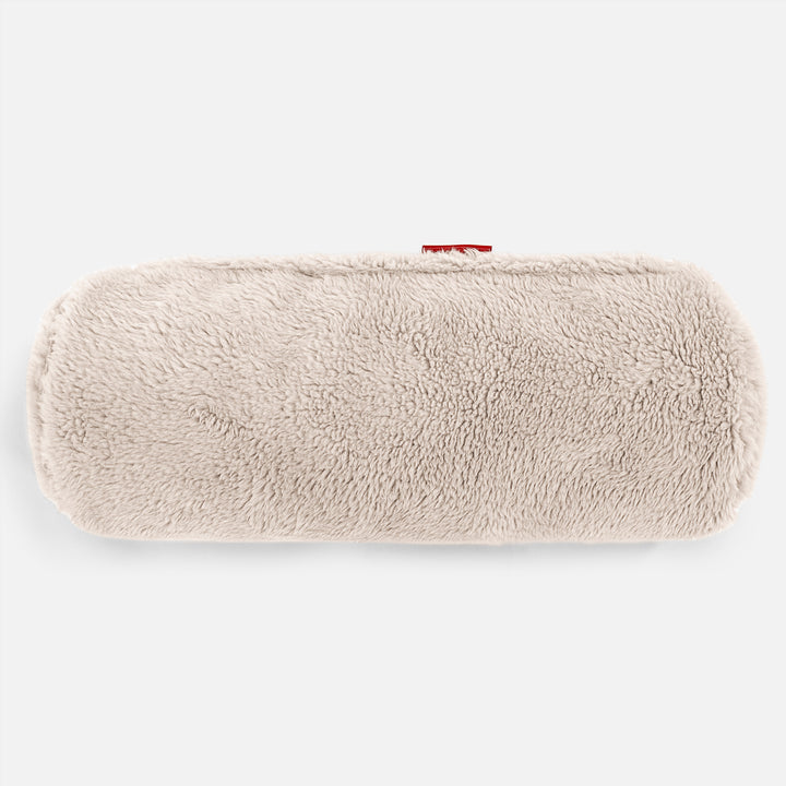 Bolster Scatter Cushion 20 x 55cm - Teddy Faux Fur Mink 02
