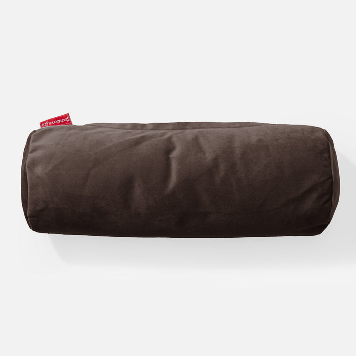 Bolster Scatter Cushion 20 x 55cm - Velvet Espresso 02